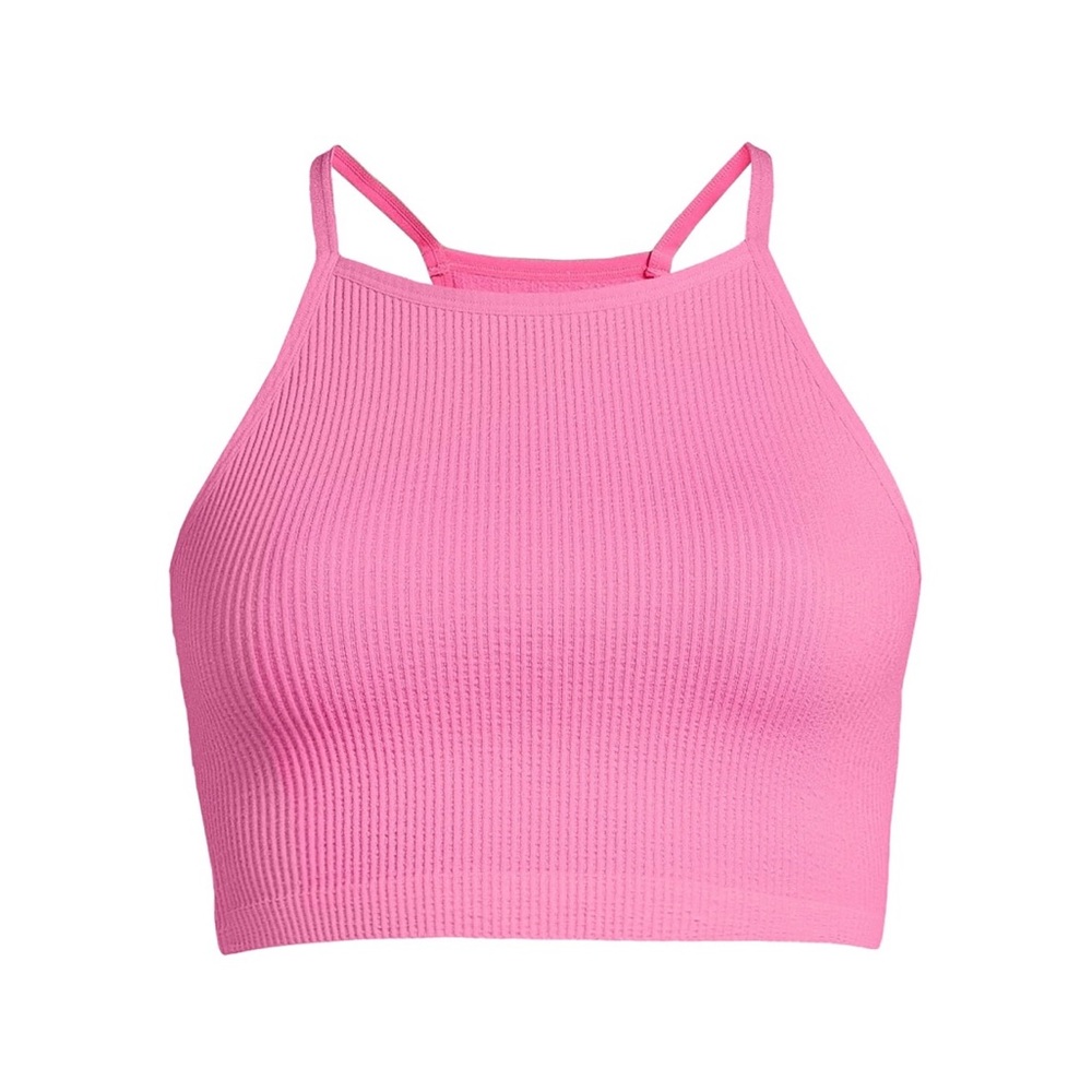 NWT NoBo High Neck Ribbed Crop Tank Top